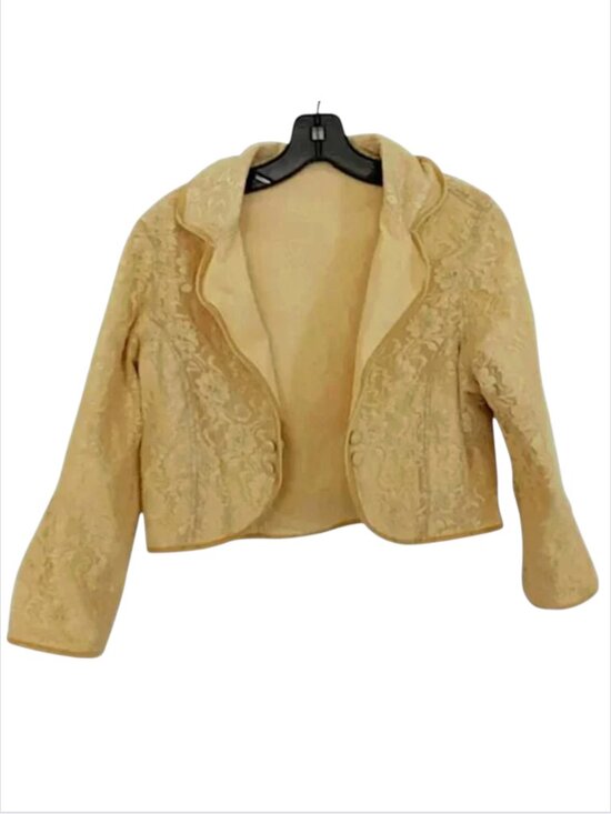 Anthropologie Jackets & Blazers - Anthropologie Vintage Reversible Lace / Corduroy Cropped Jacket